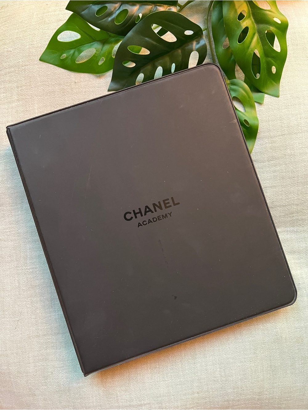 CHANEL Black Academy Binder with educational materials